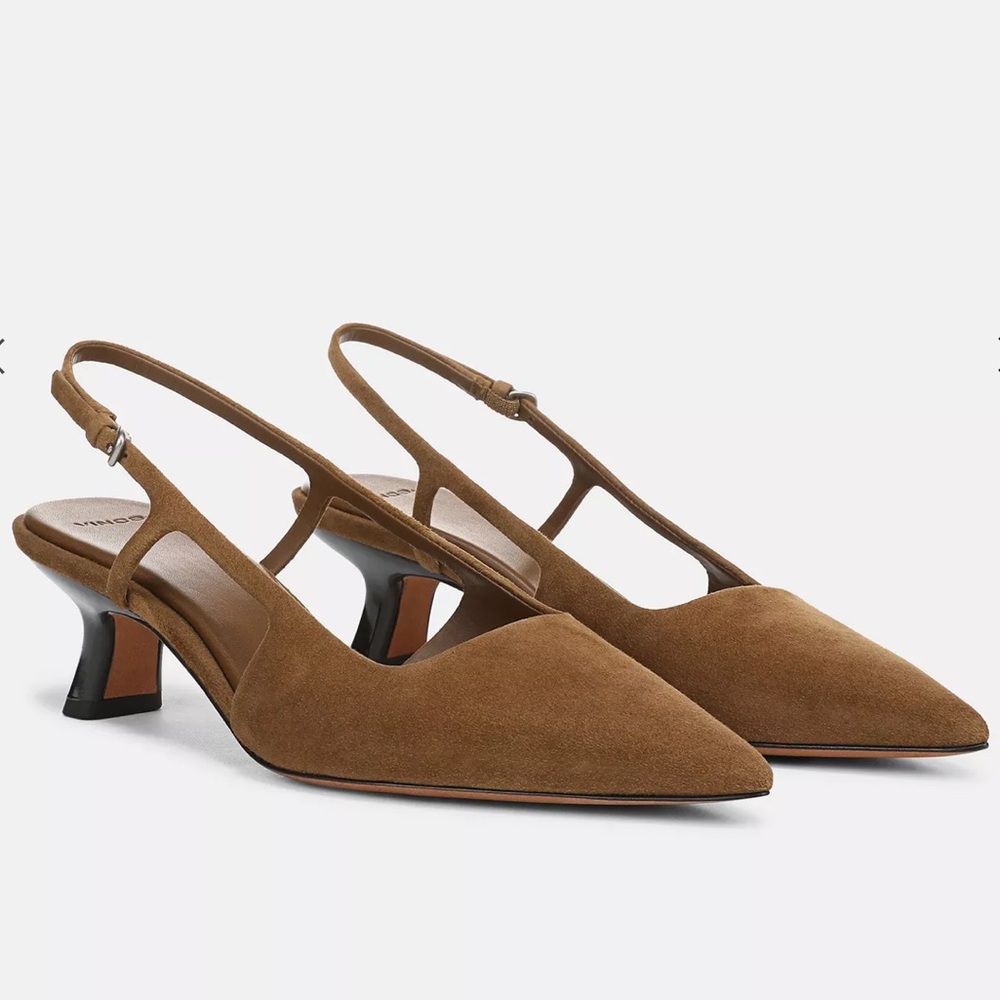 VINCE Bianca Suede Slingback Heel